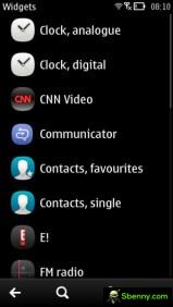 Belle's new home screen lets you add and resize widgets
