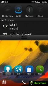 The notification area