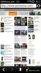 The Symbian Belle browser