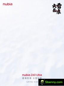 Nubia Z60 Ultra teasers