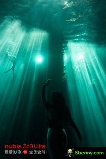 nubia Z60 Ultra underwater