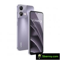 Lava Yuva 3 Pro in Forest Viridian, Meadow Purple and Desert Gold