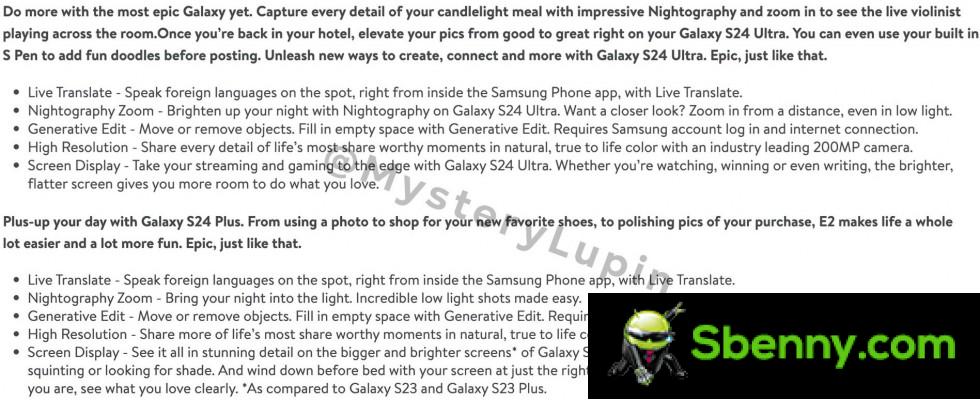 The Samsung Galaxy S24 series will come with Live Translate and Generative Edit