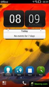 Belle's new home screen lets you add and resize widgets