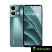 Lava Yuva 3 Pro in Forest Viridian, Meadow Purple and Desert Gold