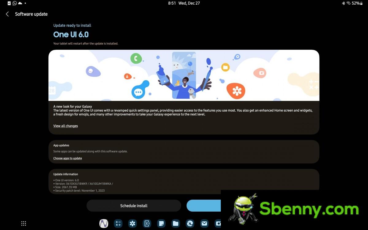 Samsung Galaxy Tab S9 FE+ is now receiving the One UI 6 update based on Android 14