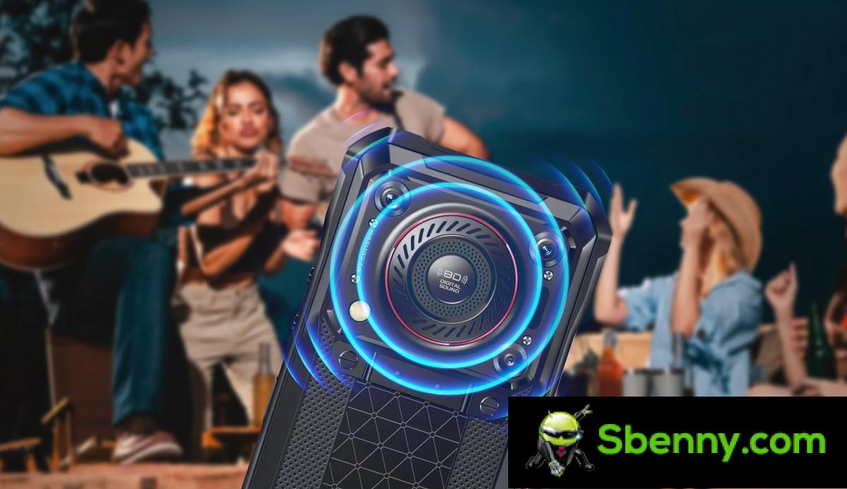 Oukitel WP33 Pro has a 22,000 mAh battery and a huge speaker on the back