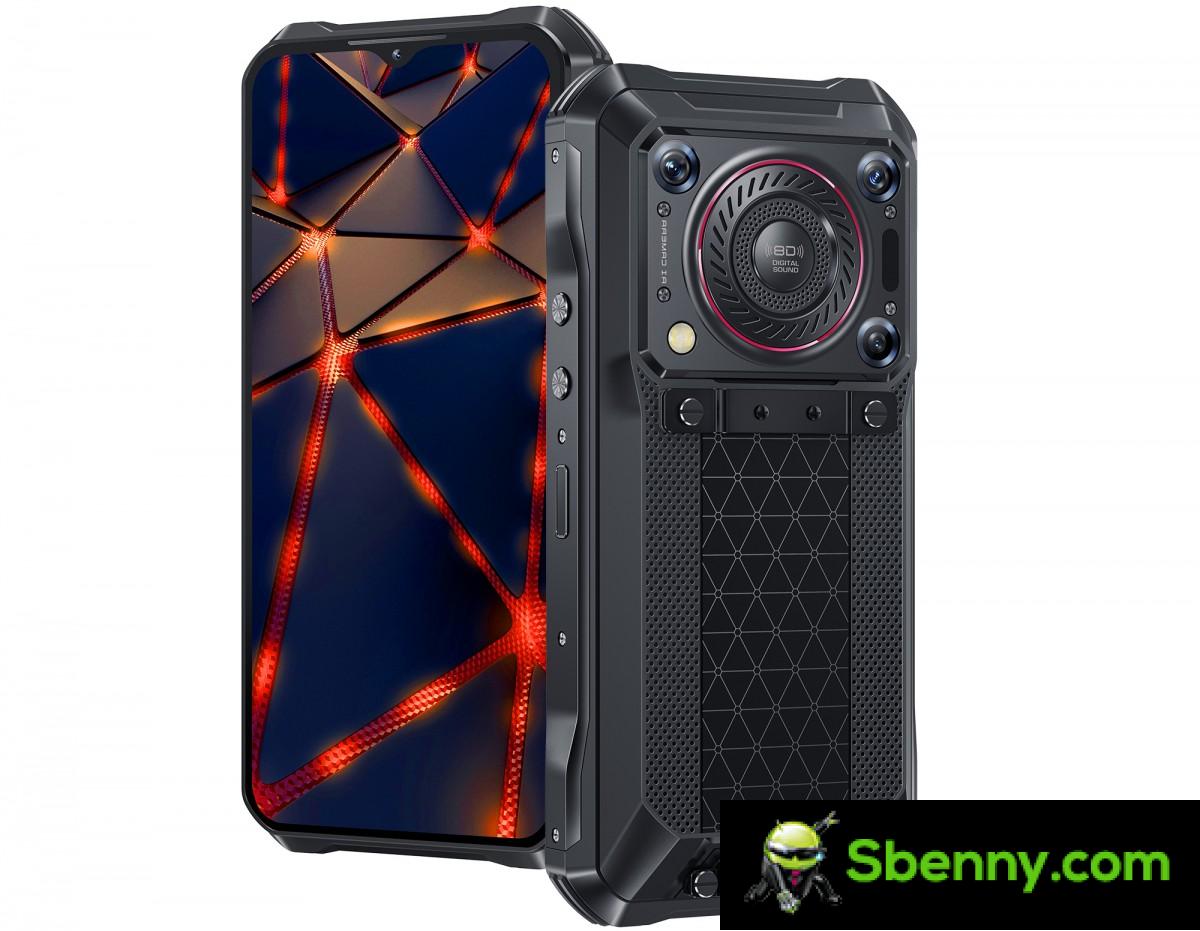 Oukitel WP33 Pro has a 22,000 mAh battery and a huge speaker on the back