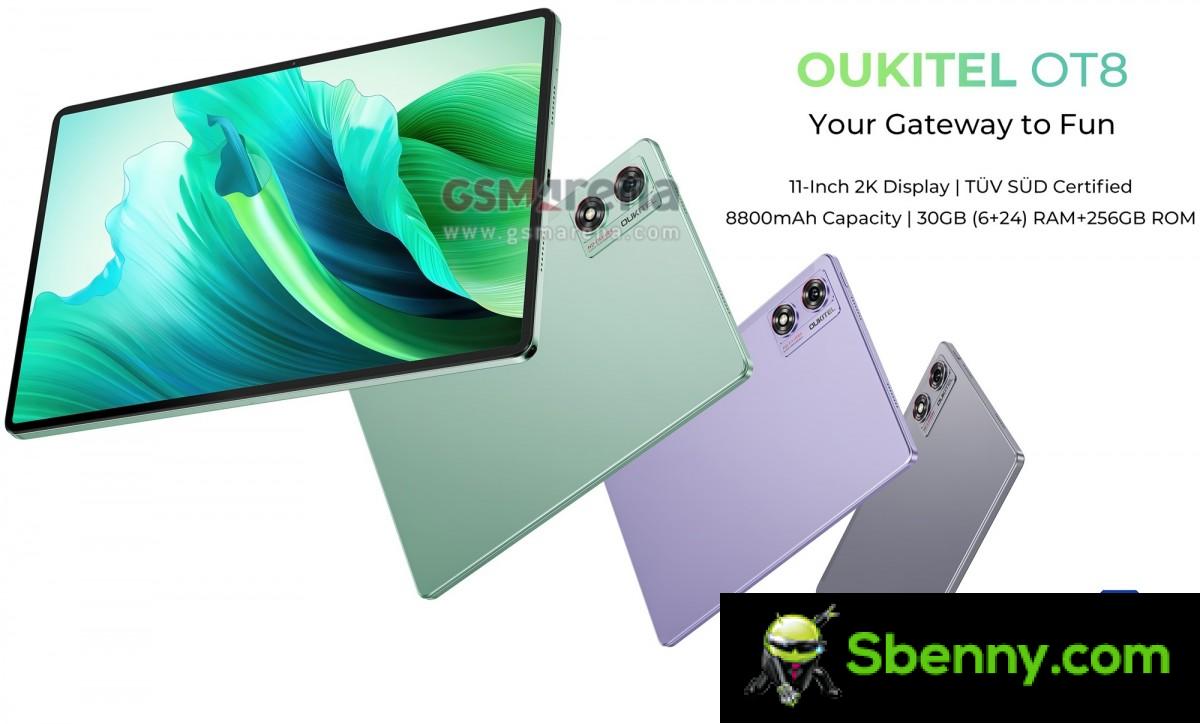 Here is the Oukitel OT8 with 11'' 2K display and 8,800 mAh battery