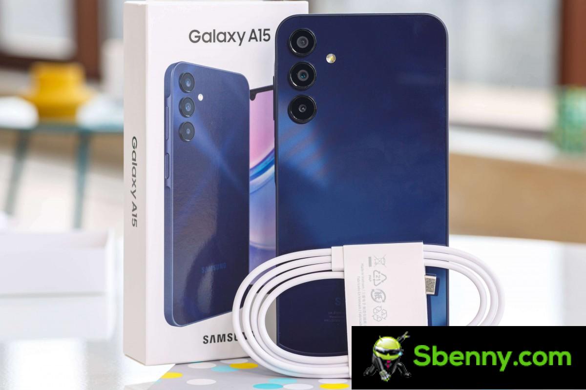 Samsung Galaxy A15 on test