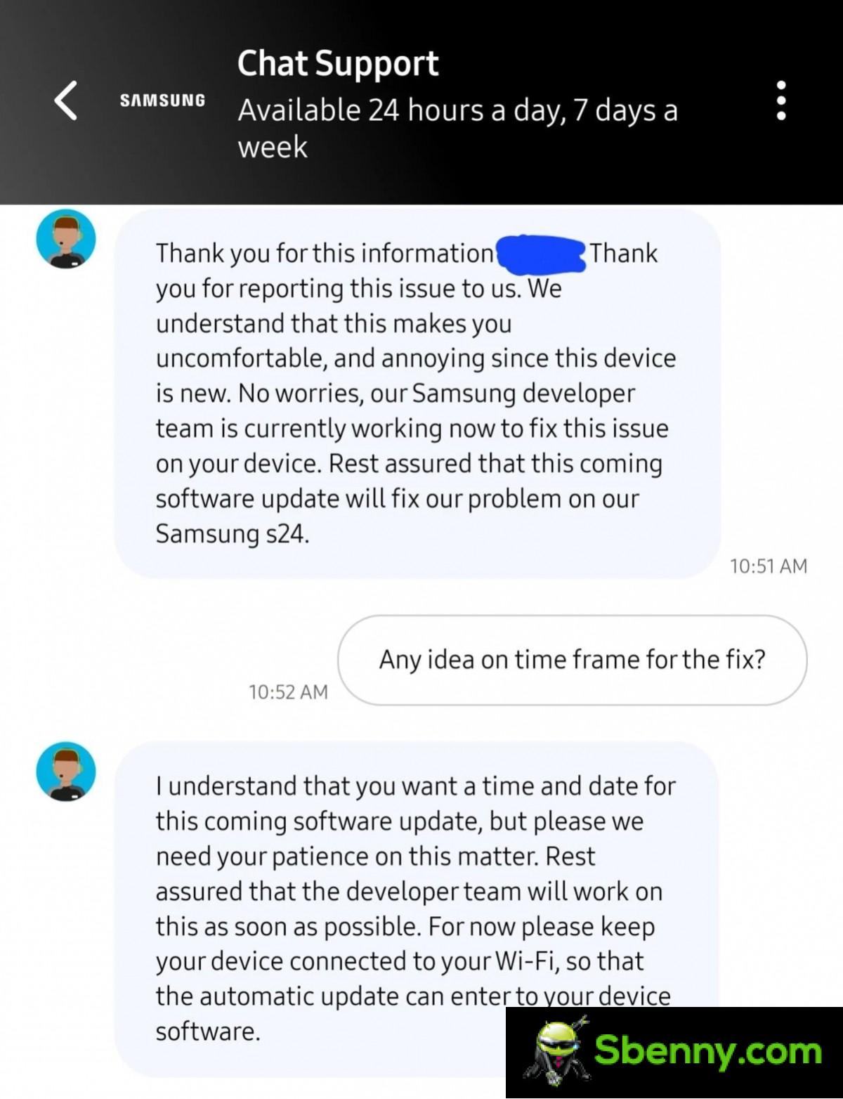 Samsung acknowledges Galaxy S24 display color issues, fix coming soon