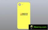 CAD rendering of the iPhone SE 4