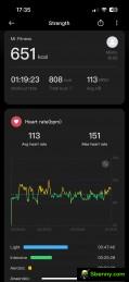 Activity tracking metrics in the Mi Fitness app