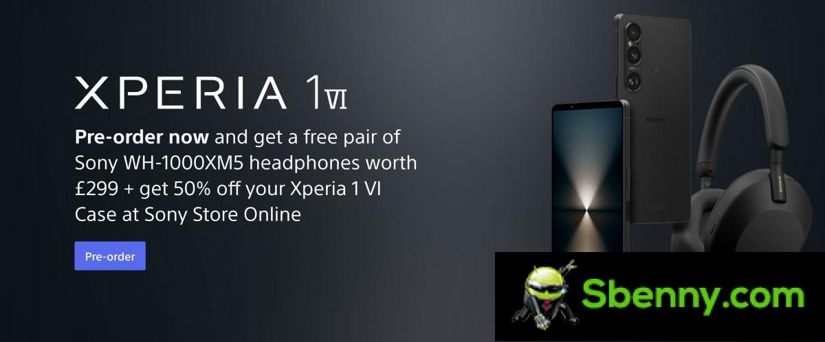 Sony Xperia I VI pre-order offer in the UK revealed