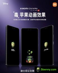 Xiaomi Civi 4 Pro Disney Princess software customizations