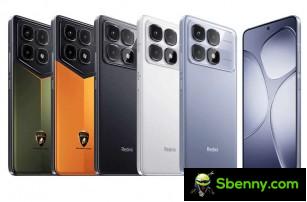 Redmi K70 Ultra in white, blue, black and Championship Edition