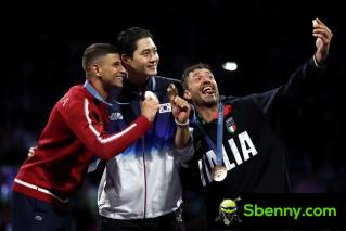 Selected moments from the Victory Selfie in Paris 2024