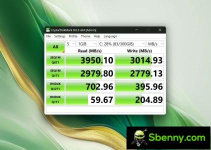 Geekbench 6 and disk speed