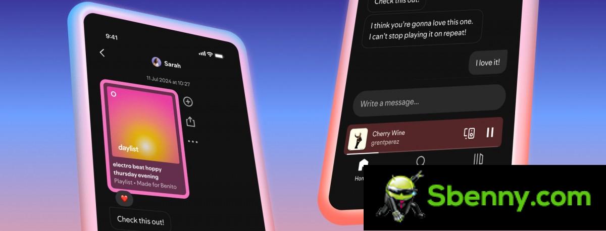 Spotify now has an integrated messaging service