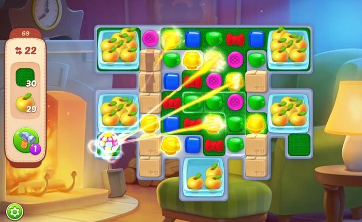 coins and lives in Homescapes