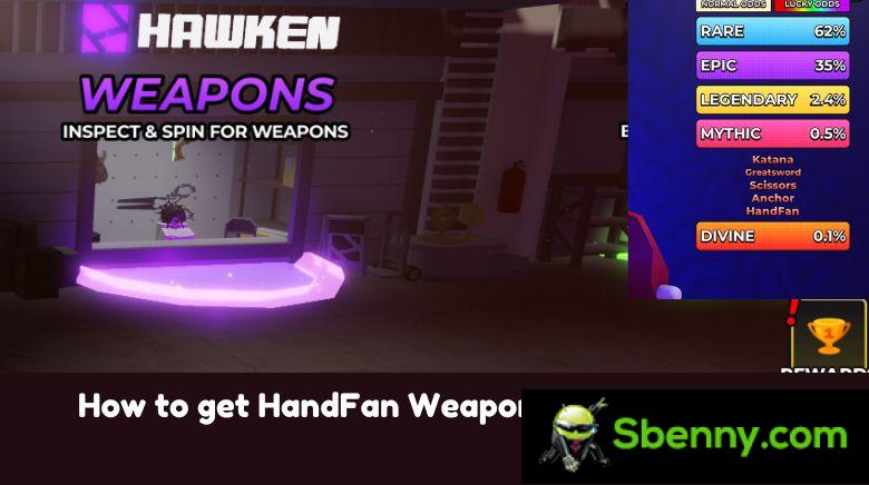 How to get the HandFan weapon in Hunty Zombie