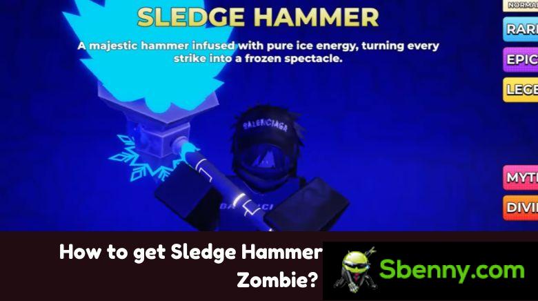 How to get the sled hammer weapon in Hunty Zombie