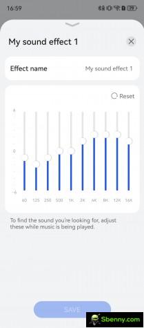 Head tracking, audio modes and custom EQ