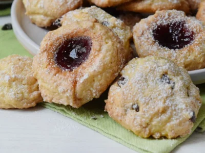 Spoon biscuits ready in 10 minutes, almond shortcrust pastry and cream
